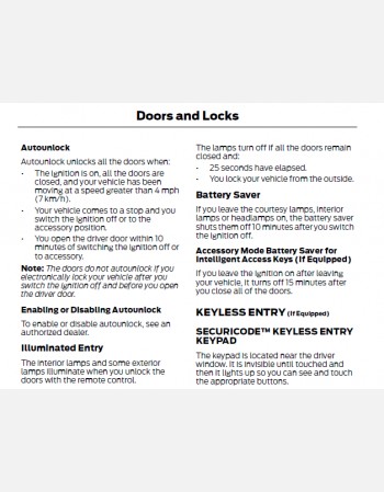 ford escape 2018 owners manual